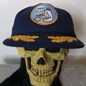 Deadstock Vintage Alaska Polar Bear Patch Scrambled Eggs Trucker Hat